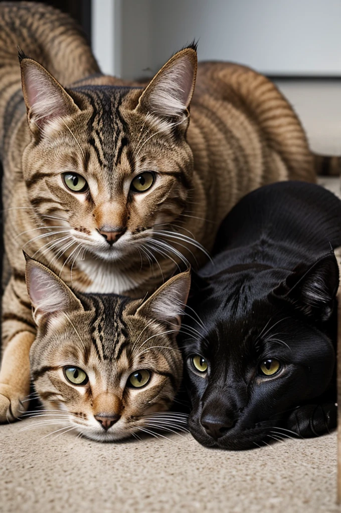 Cat bites dog