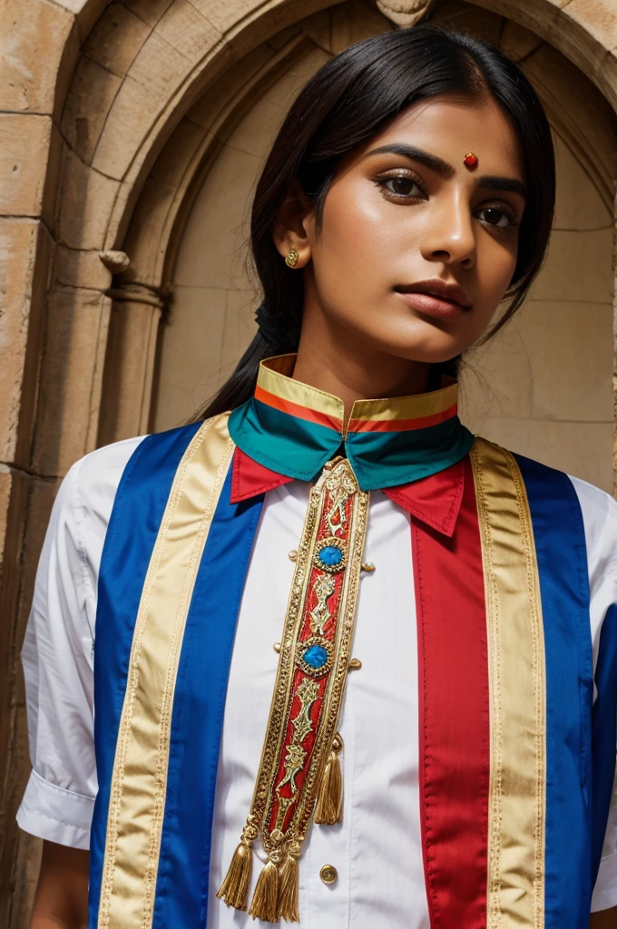 Palace made of Indian tricolor collar