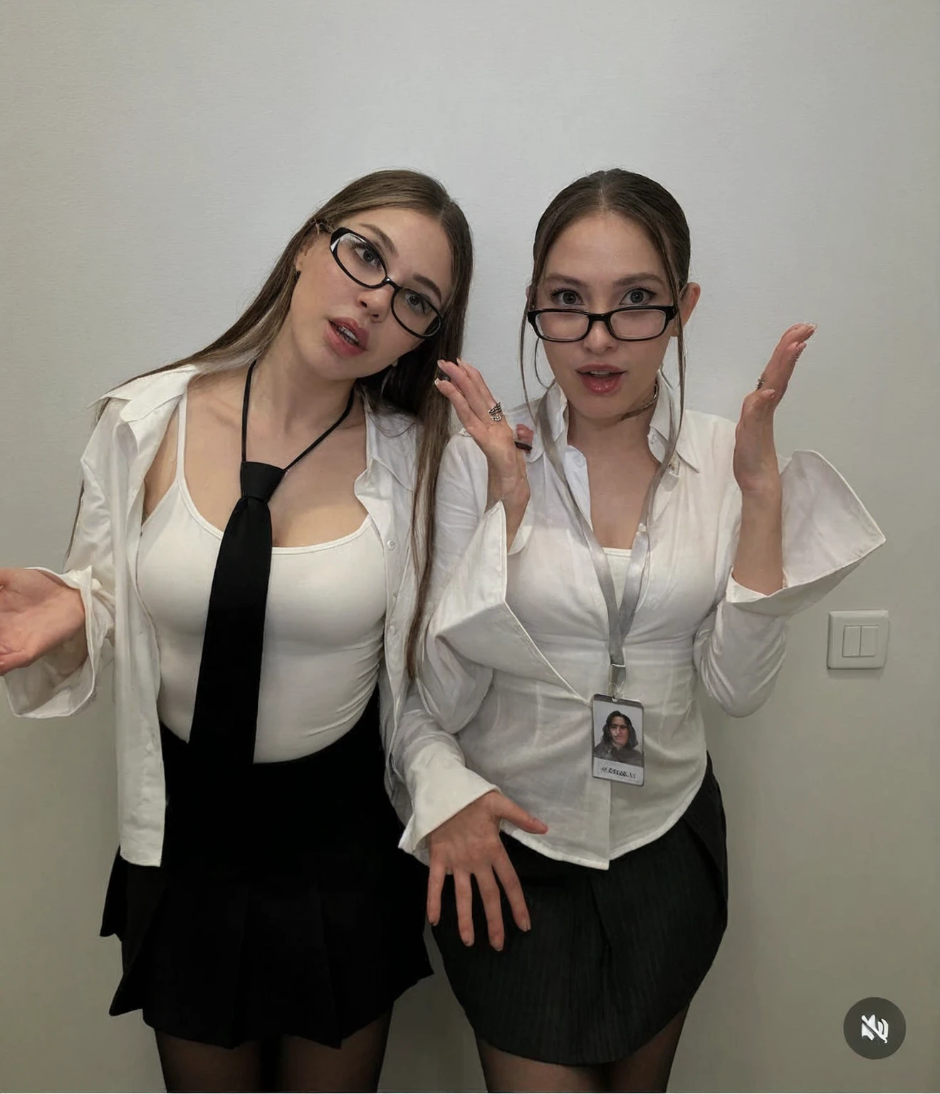 don't replace the face, small breasts visible 4k, you can see beautiful nipples 4k , very transparent top, very transparent skirt, vagina visible