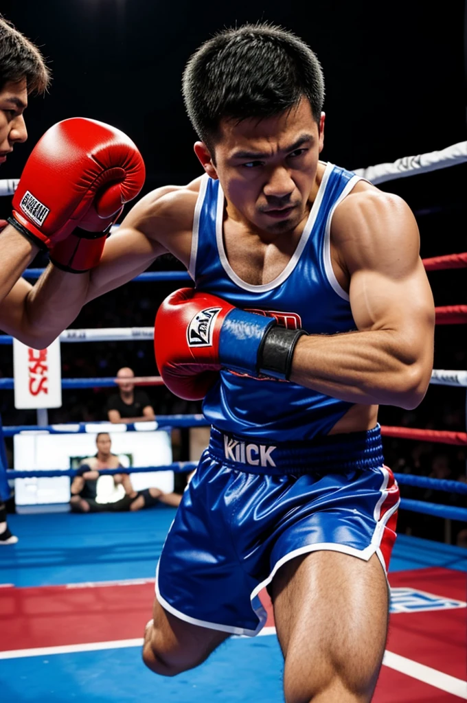 Kick boxing headguard without wearing anyone. Looks real