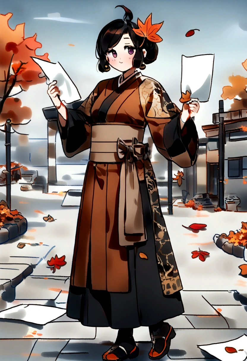 Official Art, ユニティ 8k 壁paper, Super detailed, beautifully、aesthetic, masterpiece, Highest quality, (fire, water, ribbon, 切り抜きpaper), (Fractal Art:1.3) One girl,building, (alone:1.5), Chinese_Clothes, null, Outdoor, wide_sleeve, black_hair, sunset, (fall_leaf:1.2), lanthanum, (paper_lanthanum:1.5),Blue null, (Outdoor:1.5),漢Clothes, (Rainbow Candy:0.8), (Style - Swirl Magic:0.8),National style