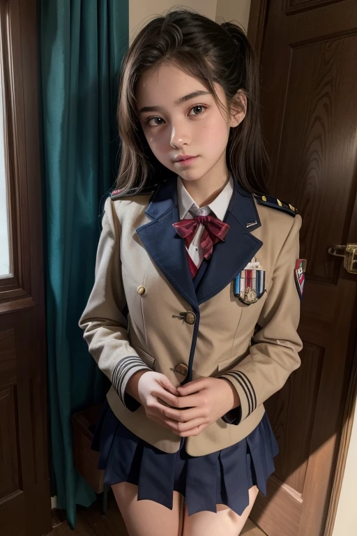  girl in Howards uniform 