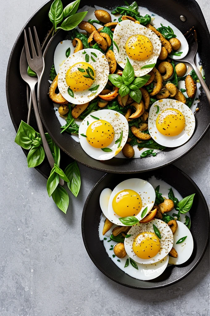 Stir Fried Sea Star Eggs with Basil