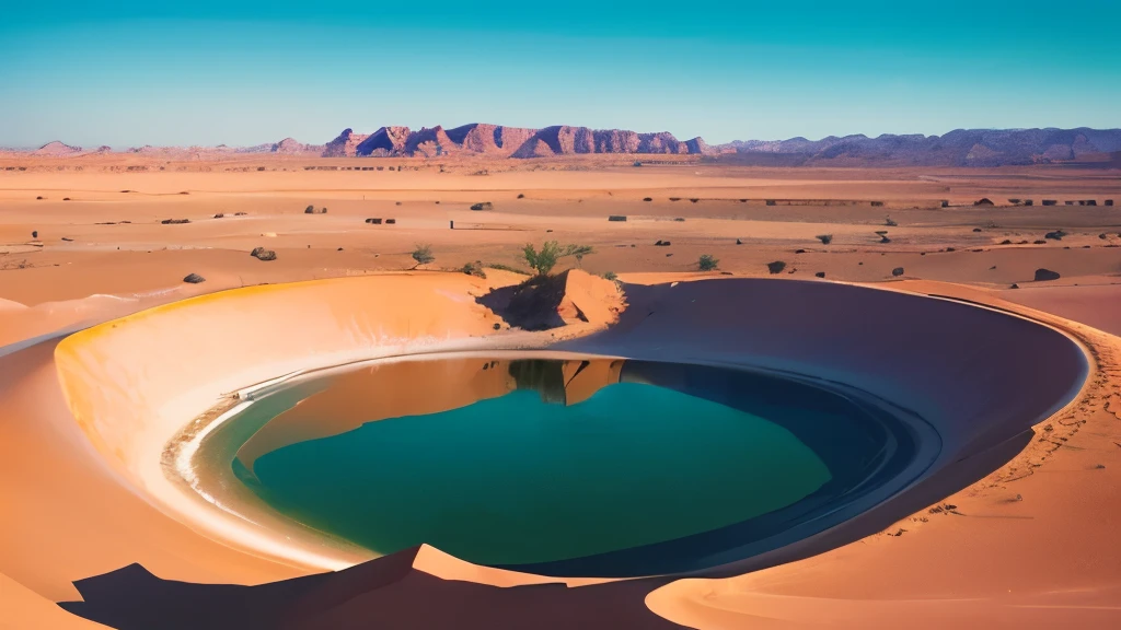 Desert oasis.