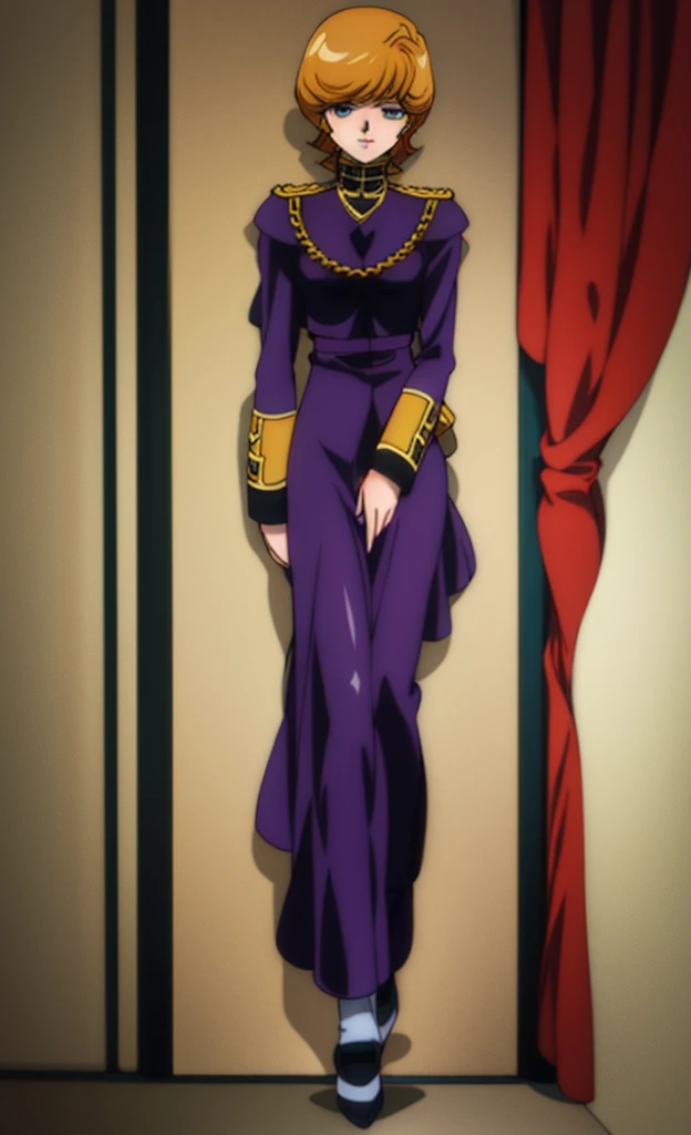 nsfw,(masterpiece:1),(best quality:1.4),(high detailed:1),(high resolution:1),(highly_detailed_beautiful_face_and_eyes:1),(depth of field:1.1), (realistic), (photo realistic:1.37),anime style,orthogonal view,
Audrey Burne\(GUNDAM\),1girl,flat (chest:0.8),skinny,
(Axis luxury military uniform),(big wide high back luxury chair),(sit on one side),(correct posture),open legs,luxury room,audience room,wall fancy flag,