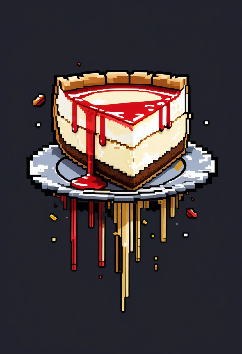Insane detailed 8-bit logo of a piece of cheesecake, white background, black outline, game design pixel art style
Wallpaper, Movie Style, cinematic Scene, Cinematic Lightning,
Wide range of colors., Dramatic,Dynamic,Cinematic,Sharp details
Insane quality. Insane resolution. Insane details. Masterpiece. 32k resolution.
