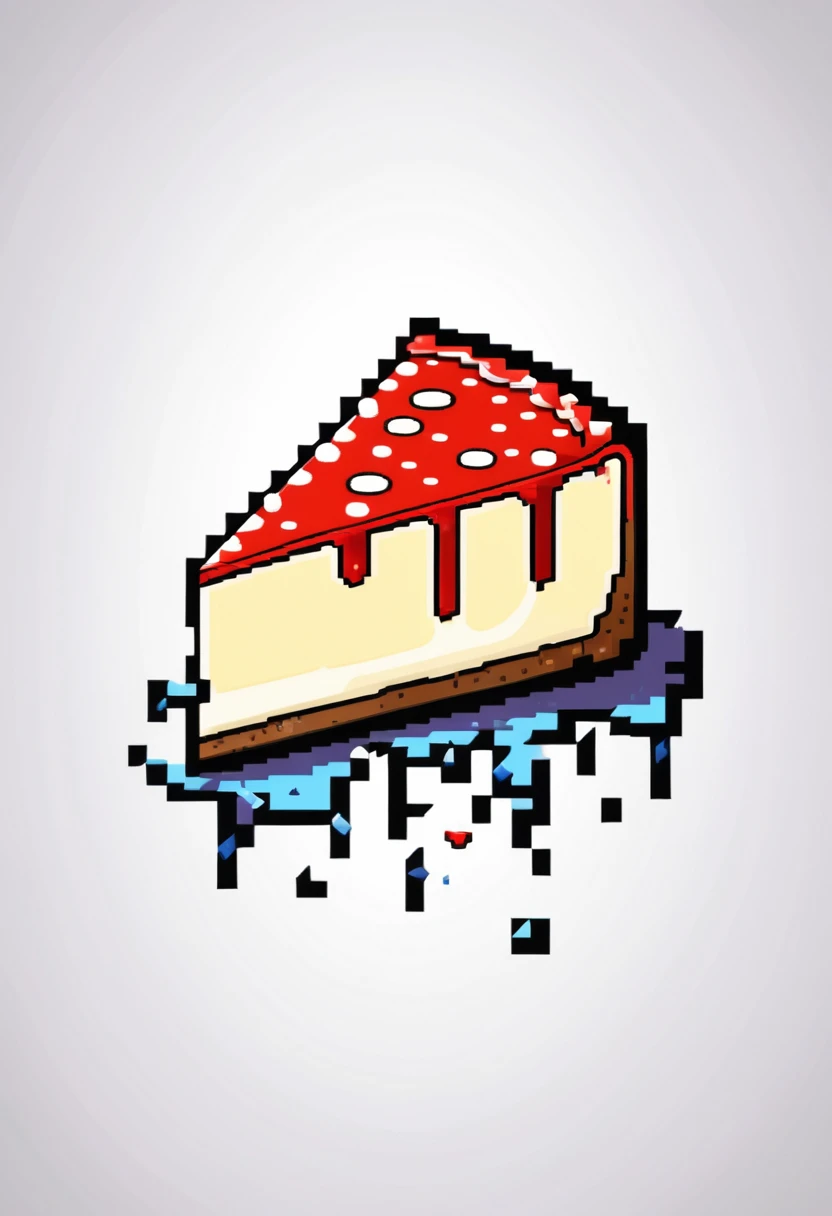 Insane detailed 8-bit logo of a piece of cheesecake, white background, black outline, game design pixel art style
Wallpaper, Movie Style, cinematic Scene, Cinematic Lightning,
Wide range of colors., Dramatic,Dynamic,Cinematic,Sharp details
Insane quality. Insane resolution. Insane details. Masterpiece. 32k resolution.