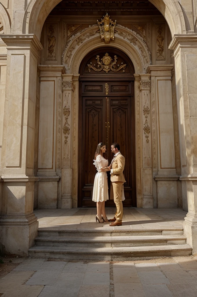 beautiful french palace, exterior, baroque architecture, rococo architecture, royal, majestic, big