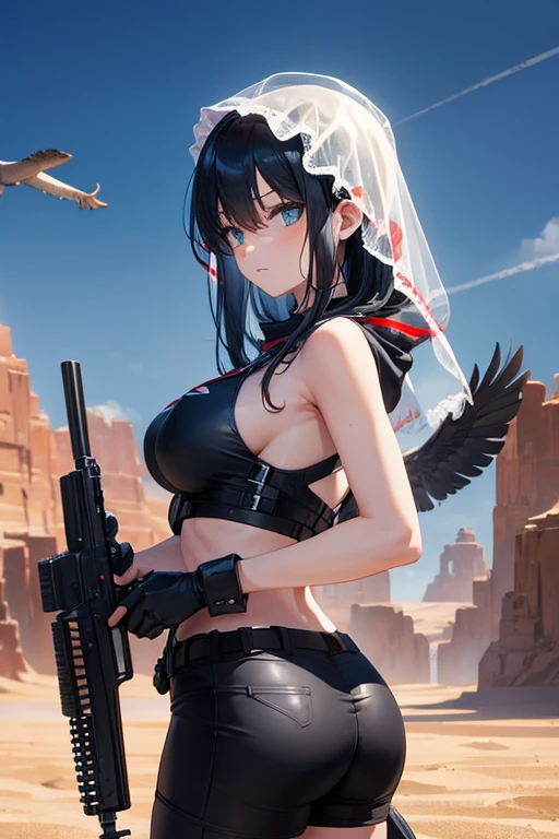 BREAK masterpiece masterpiece masterpiece,best quality best quality best quality,super detailed,super fine illustration,8k quality,anime style,detailed background,beautiful background,dynamic angle, pov,cool cool cool BREAK 黒のゴスロリファッション,Black Sister Veil,church,BREAK(holding in right hand_weapon(Desert Eagle):1.3),(holding in left hand_weapon(Blackhawk):1.3),BREAK {sharp eyes},blue hair,Blue Eyes,middle age,big bregleBREAK 彼女はゾンビを撃っている,Battle Scenes,Zombie around