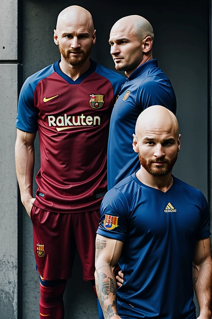 Create an image of Messi and jiren