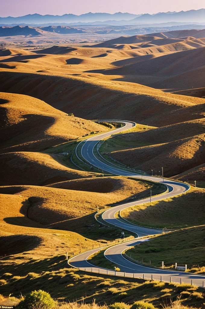 spiritual journey: A winding road with landmarks that represent significant moments in someone&#39;s spiritual journey back to their first love for Jesus.