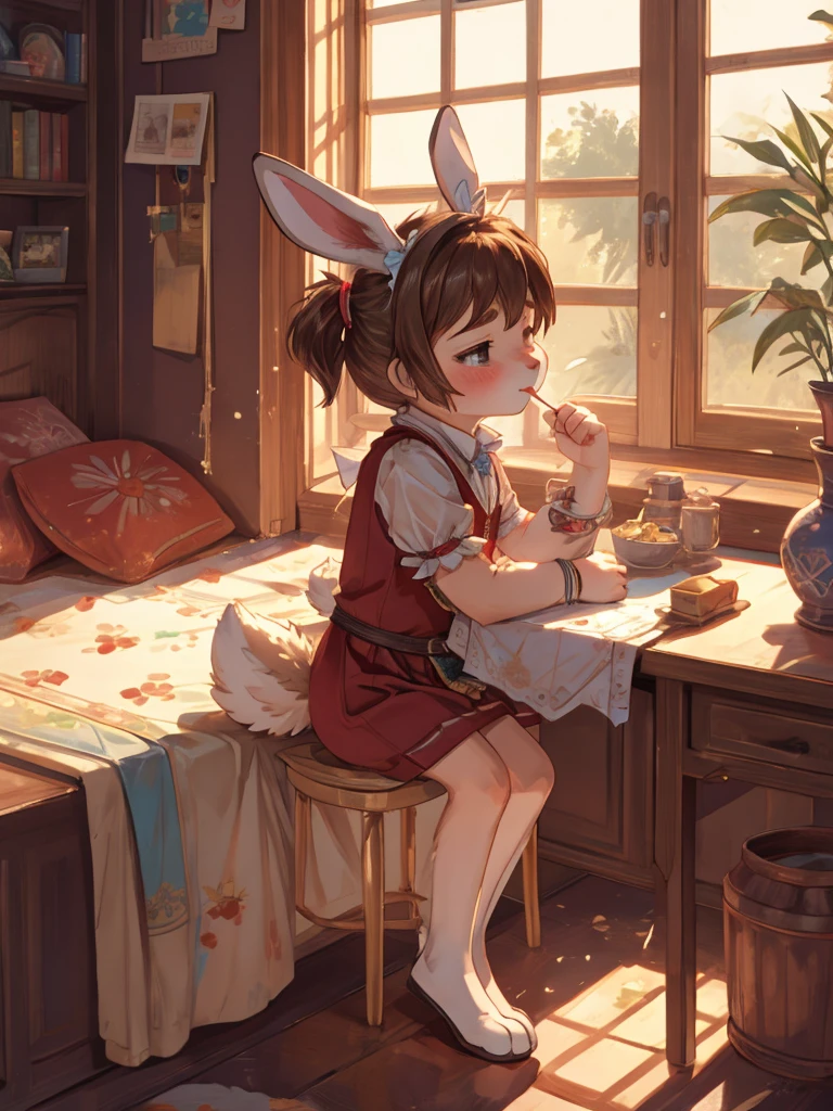 libido , Itchy , Lonely loli , Clothing erotica , bunny , Seduce , (Show secretly:1.3) , Pleasure