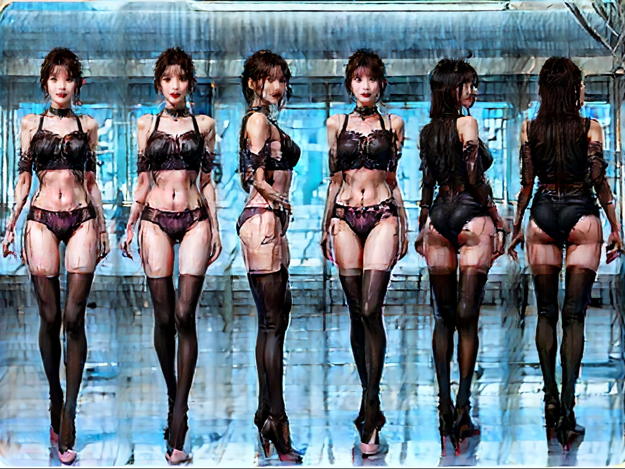 (8K, 4K, Best quality at best, k hd: 1.1), (Dark Indoors),(Pochi))(actual, realisticlying: 1.1), (((sheerness Pink Underwear)), sexy for, ((sheerness)),(Thin fabric))), Hard, High-legged underwear, cute big breasts, Korean girls, (K-pop),age woman, 1 girl, Alone, Alone, Thin lips, jewely, The beautiful, (), Natural skin texture, 4K textures, Soft Cinematic Lights, Complex, Elegant, very the detailed, (Movie debut))), insane the detail, Complex the detail, hyper the detail, HighDynamicRange, the detail, (Dark interior)