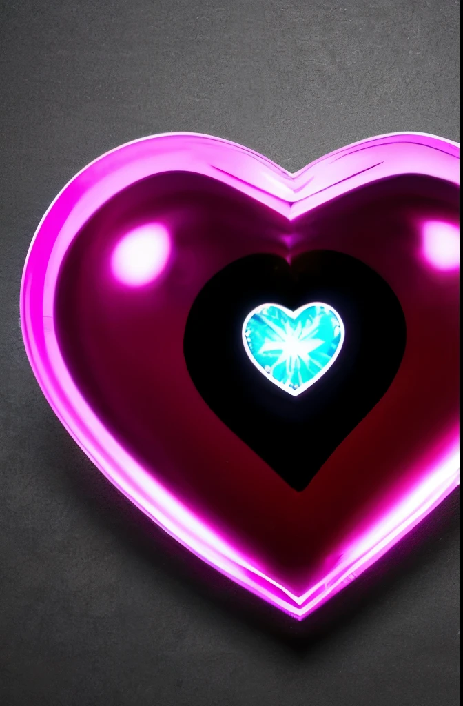 a pink heart shaped diamond on a black background, a digital rendering by Valentine Hugo, trending on zbrush central, crystal cubism, glass sculpture of a heart, pink diamonds, real heart!, glass-cast heart, beautiful!!!!!!!!!, beautiful”, made of crystal, beautiful glass work, heart, pink hearts in the background, color”, magic heart, beautiful crystals