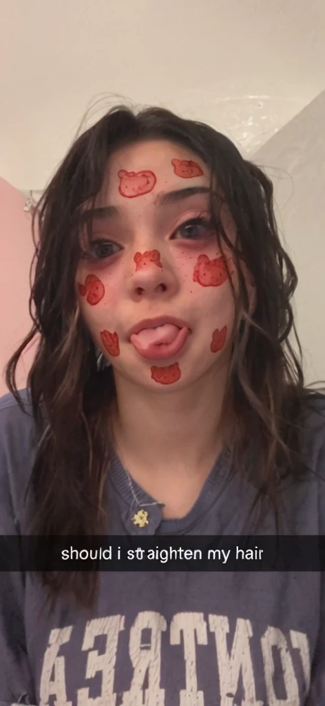 This girl blushing and doing an ahegao face with big breast, and ass while naked