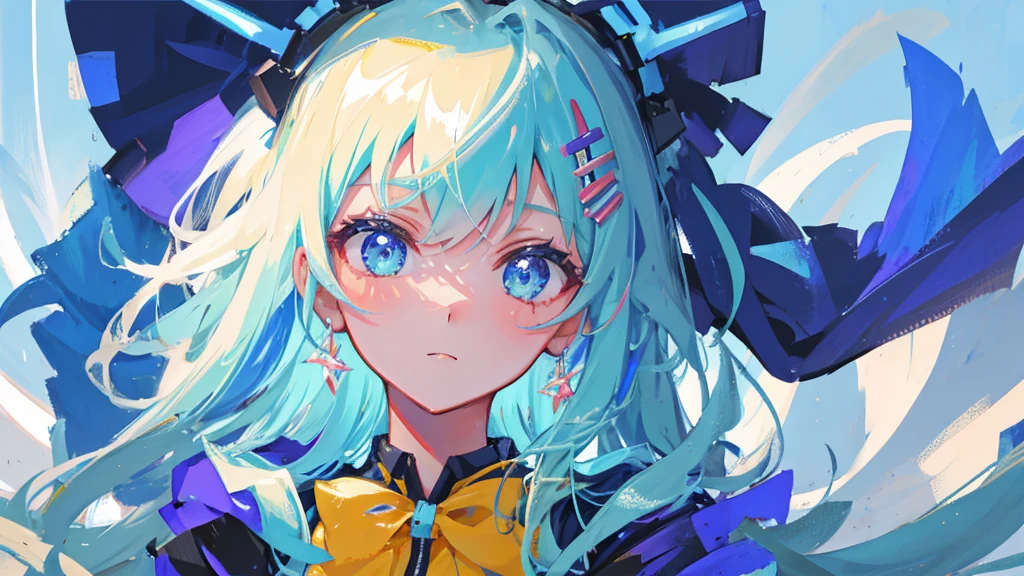 Close-up of a girl's profile with her eyes closed, Tilt your head, Tied up white hair, A faint smile, Flowing Hair, Burning flowers in the hair, Falling petals