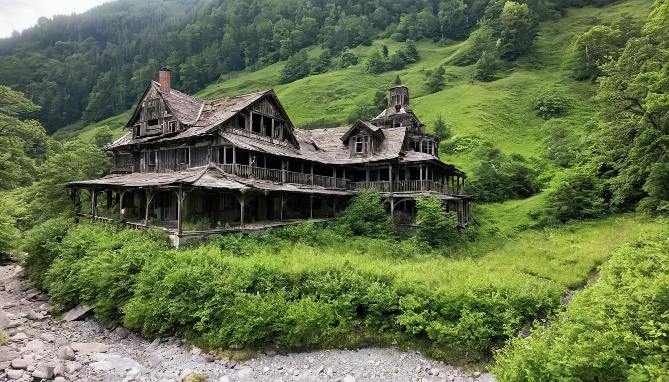 An abandoned inn deep in the mountains