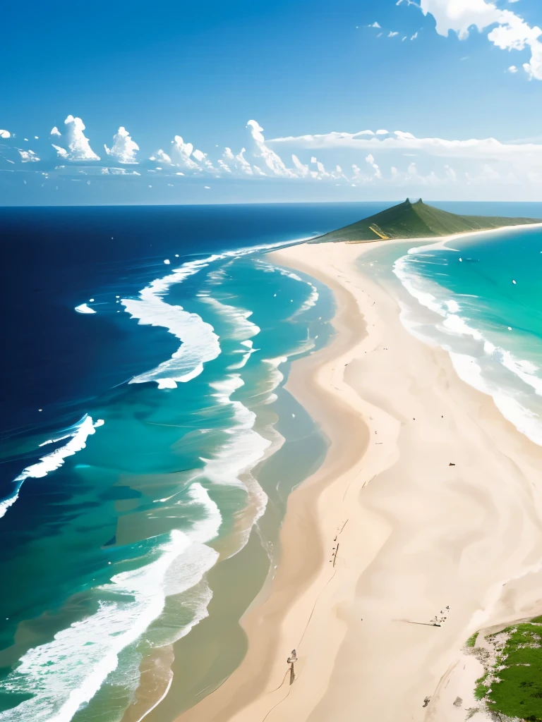 Beaches of the island of Iwo Jima, Japan.
