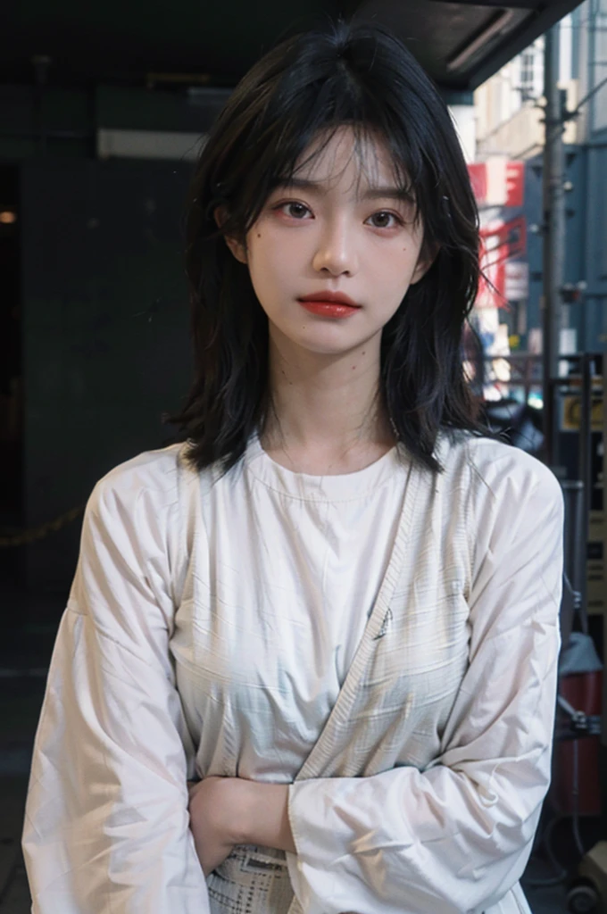 (Skin details:1.4), (smooth skin textures:1.3), Lipstick, background,海滩background, (Large Breasts:1.2)Direct vision, earrings, serene, calm, (Realistic and detailed eyes:1.2), Natural skin texture, Realistic facial details, Soft dramatic lighting, Vivid details, 35 mm film, outdoor, (Photo Practical:1.4), (hyper Practical:1.4), (Practical:1.3), (Smoother lighting:1.05), (Improve lighting quality:0.9), (Highest quality real skin textures:1.4), Exquisite eyes, Delicate face, Close-up of face, (Enhance the beauty of skin texture:1.1), Hair details, Vest,normal body ratio, model, Moles under the eyes, thinking, A faint smile,公园background,Portrait Photography, Depth of Field, Bokeh, Surrealism, Ray Tracing, (Portrait Photography:1.1), Surrealism, High Detail, Chiaroscuro, Ray Tracing, reflected light, Ultra HD, Ultra HD, masterpiece, Textured Skin, Super Detail, High Detail, high quality, best quality