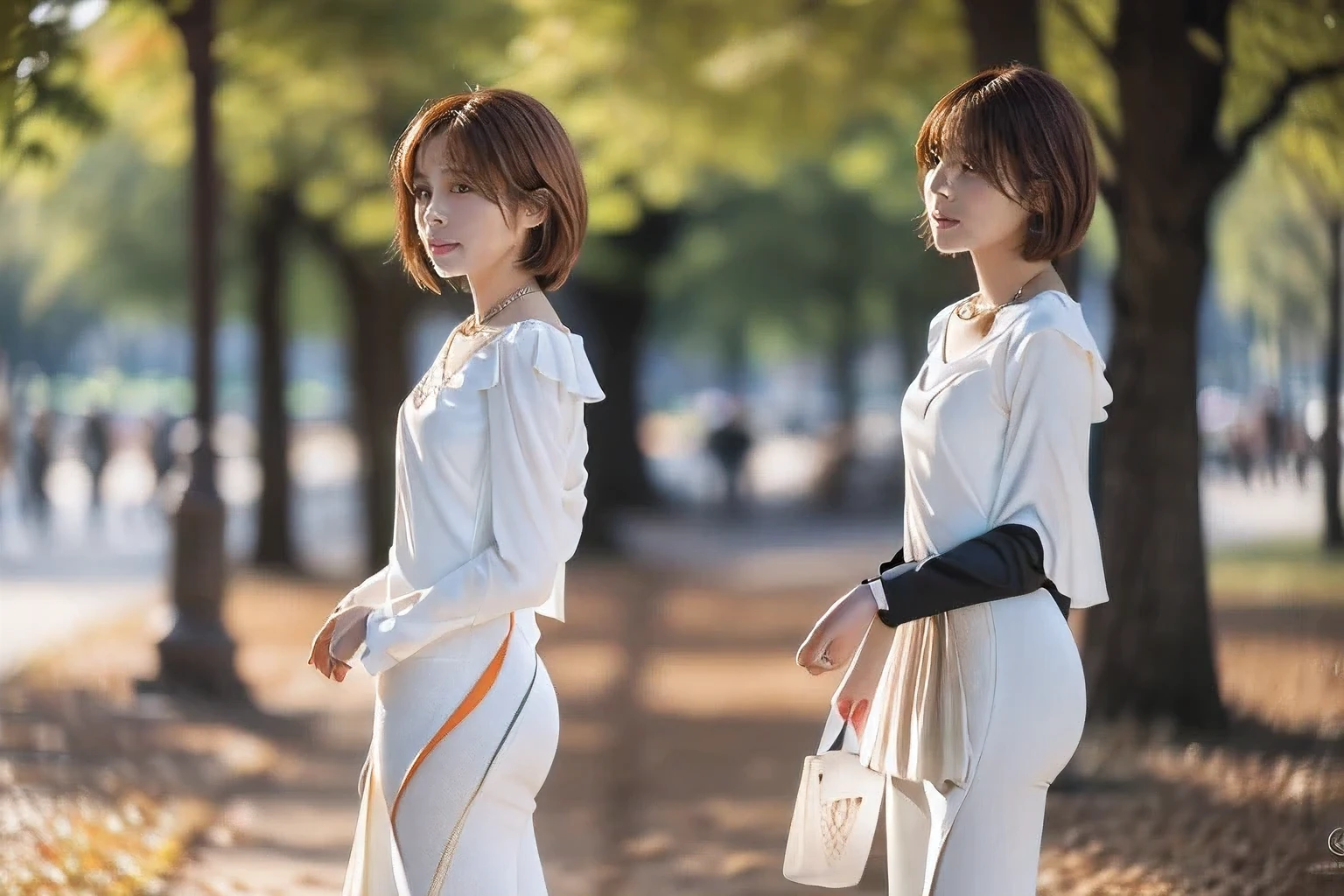 (Playing with kids in the park:1.5)、(A beautiful profile without looking at the camera:1.5)、(18 year old woman with children:1.5)、(The best quality at its best:1.4), (Super detailed), (Very detailed CG unified 16k), Beautiful woman with perfect figure: 1.4, Sharp focus: 1.2, Very detailed, High-quality RAW color photos, Professional photography, Great face and eyes, cosmetics, (Amazingly beautiful girl), ((White blouse and long tight skirt:1.5)), Realistic movie faces, Full body long view from head to toe, Realistic, ((Realistic natural orange red hairstyle)), ( Short Bob Hair:1.5), (necklace:1.5)、, Very beautiful face, Perfect model beauty, Mouth swelling, Highly detailed face and skin texture, Fine grain, double eyelid, Medium chest, (masterpiece), Highest quality, High resolution, Very detailed, Blurred Background, Depth of written boundary, Cinema Lighting, Great legs, , Clear, well-maintained skin,((Full body shot from head to toe:1.5))
