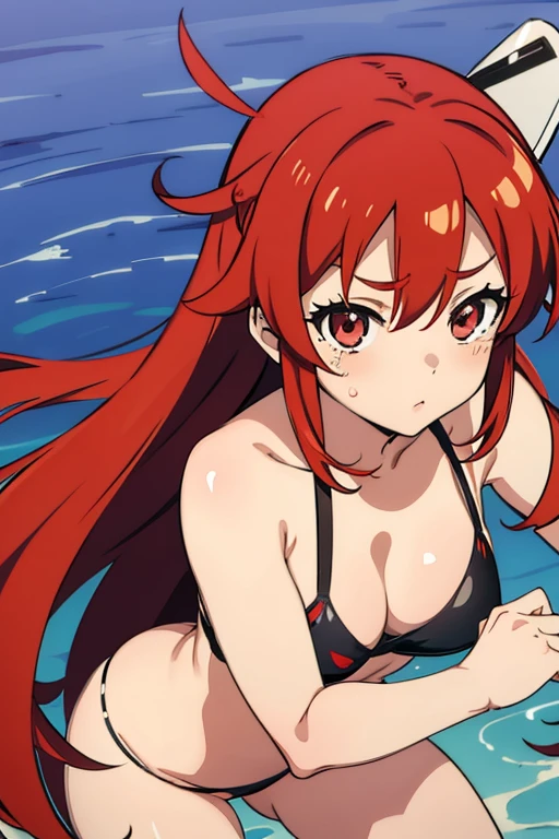 Yoko Littner、Crying face、thigh、naked