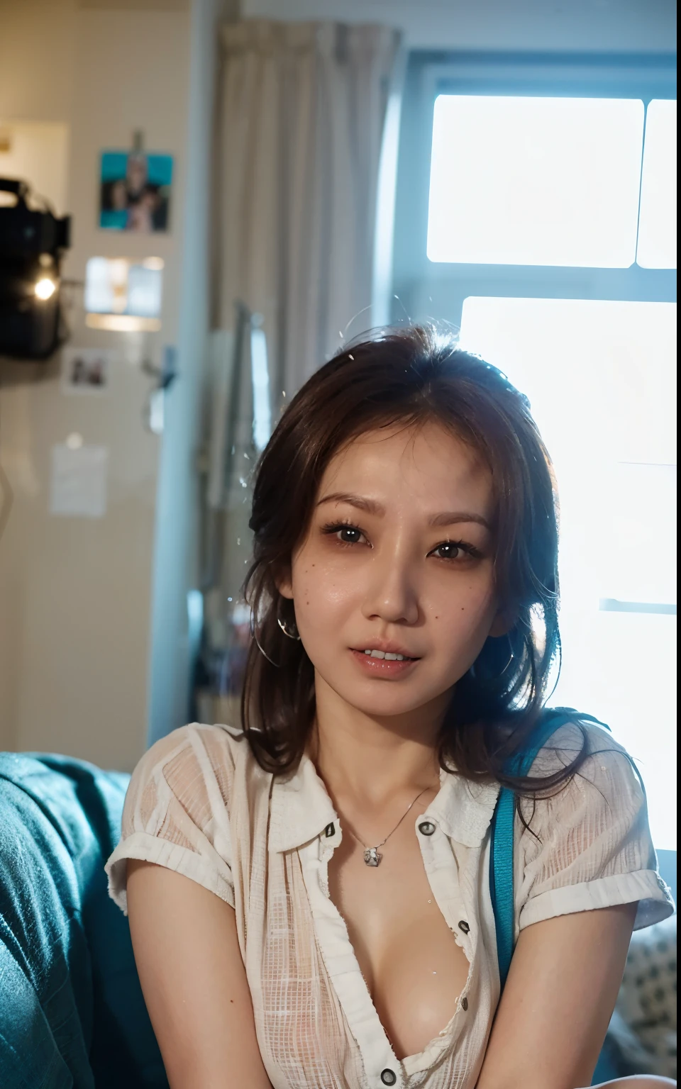 Beautiful asian girl with red lips, Her eyes shone like dreamy stars, Glittering red eyes, Beautiful and delicate eyes, RAW photos,(High Detail Skin:1), (Practical, photo-Practical:1.37), Ultra-high resolution, Professional lighting , 8K Ultra HD, Digital SLR Camera , high quality, Film Grain, Fuji XT3, RAW photos,, RAW photos,(High Detail Skin:1), (Practical, photo-Practical:1.37), Ultra-high resolution, Professional lighting , 8K Ultra HD, Digital SLR Camera , high quality, Film Grain, Fuji XT3, RAW photos,