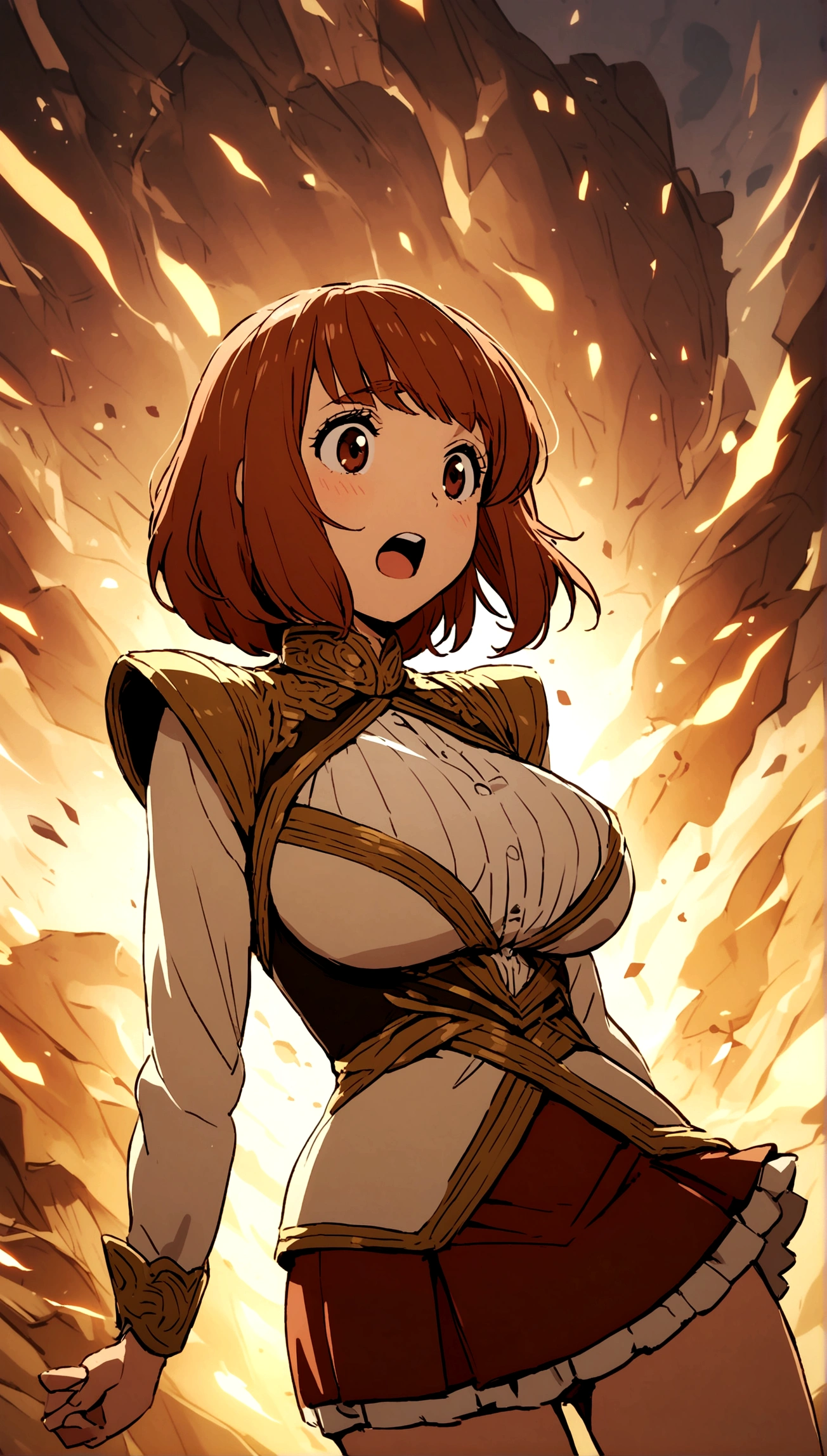 shoko nishimiya with big breast and short skirt