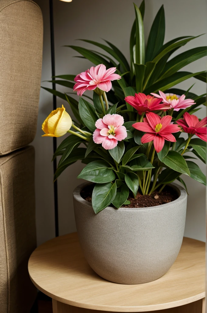 Asymmetric flower pot