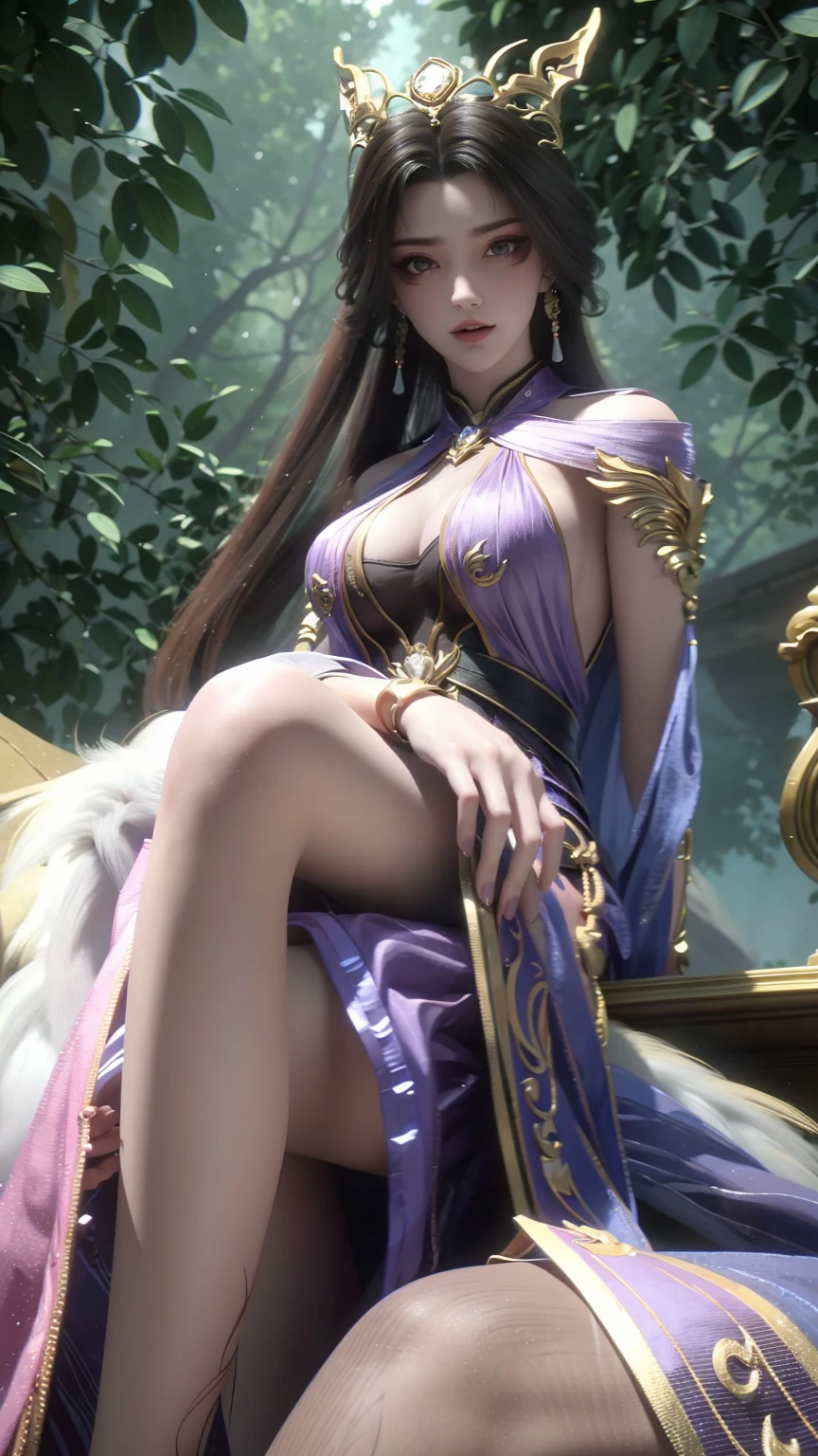 a beautiful young woman with long hair, wearing a nightgown, sitting on a bed, barefoot, in a dress, lying on her side, cross-legged, full body shot, (best quality,4k,8k,highres,masterpiece:1.2),ultra-detailed,(realistic,photorealistic,photo-realistic:1.37),beautiful detailed eyes,beautiful detailed lips,extremely detailed eyes and face,longeyelashes,natural lighting,warm tones,soft focus,portraits,chiaroscuro,depth of field