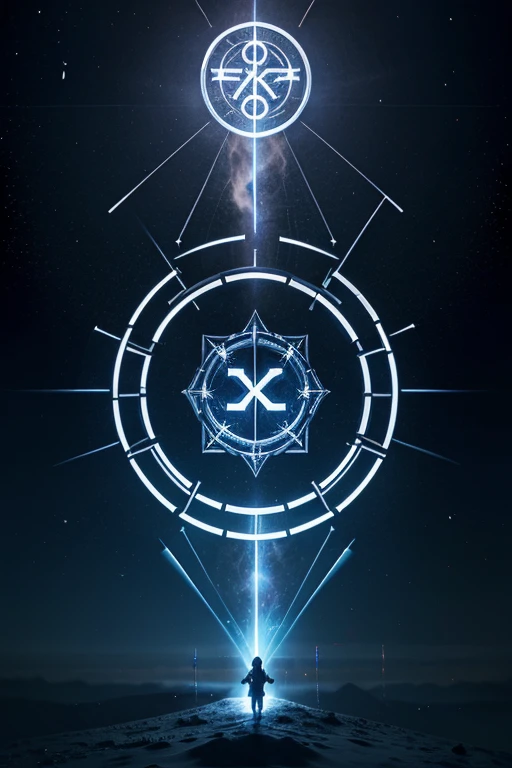 Network infrastructure company logo using Viking runes and Dolzai moons We are the Alpha and Omega