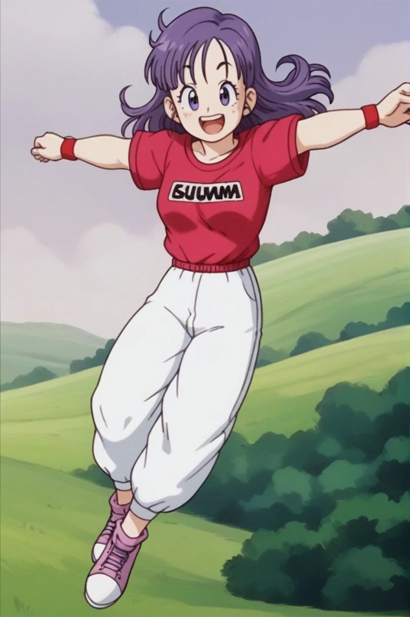 Long shirt, Purple shirt, White background