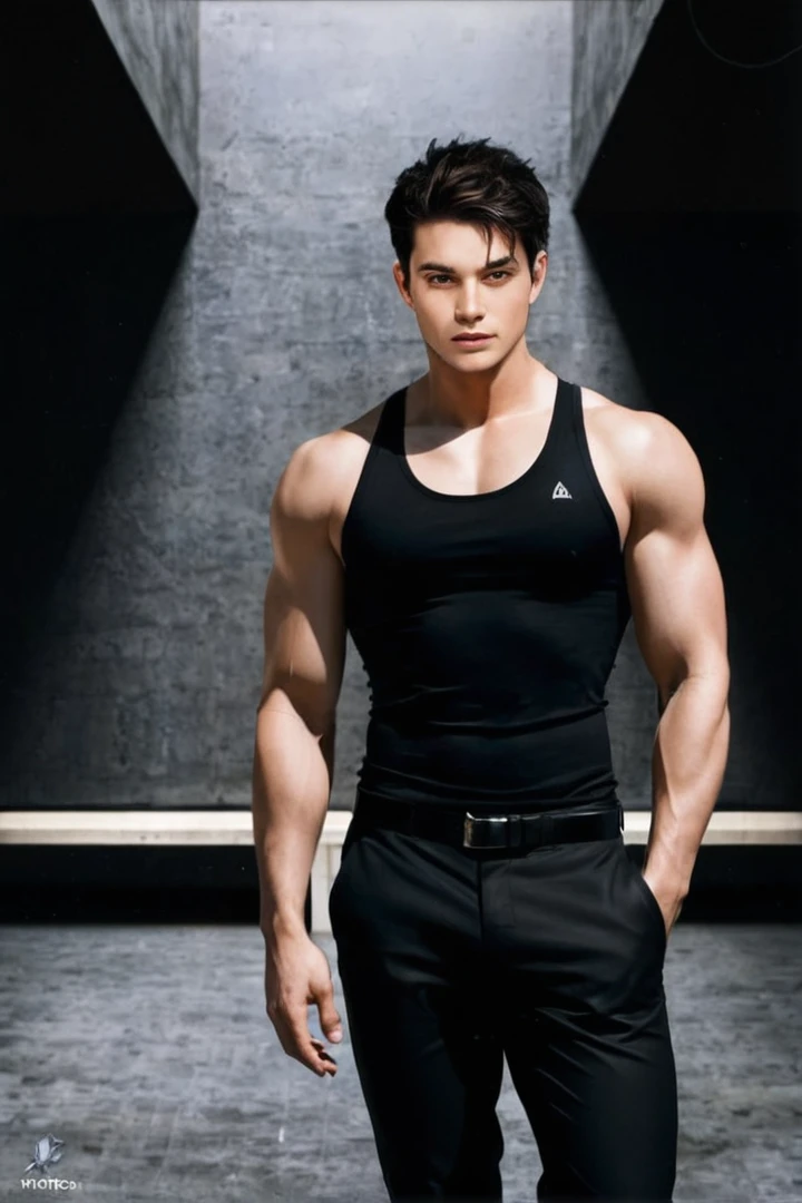 Change pants to black leather pants