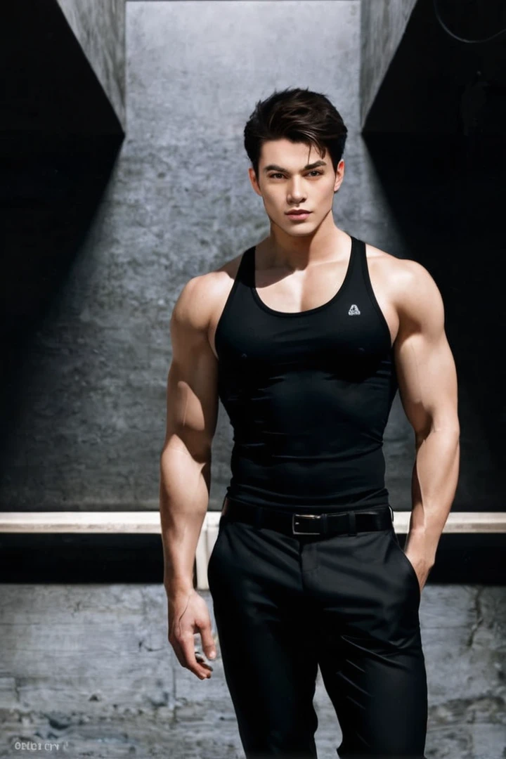 Change pants to black leather pants