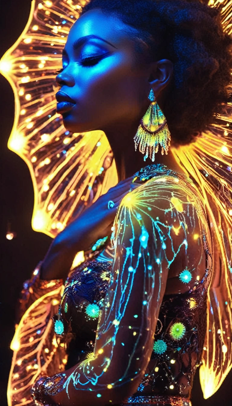 (anime:1.2), (black light art:1.2), (black light face body paint:1.2), (glow in the dark face paint:1.2), (best quality,4k,8k,highres,masterpiece:1.2), ultra-detailed, realistic, portraits, vivid colors, sharp focus, physically-based rendering, studio lighting, extreme detail description, anime girl, black light scene, vibrant colors, glowing eyes, glowing hair, glowing outfit, surreal background, neon lights, hypnotic patterns, radiant expressions, dynamic pose, intense gaze, magical atmosphere, ethereal beauty, fantasy elements, flawless complexion, delicate features, intricate body art, captivating composition, dreamlike ambiance, vibrant aura, otherworldly charm, mesmerizing visuals, dramatic lighting, glowing body paint