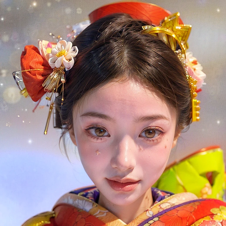 (PUNIPUNI clavicle KIMONO ((offshoulder)) KANZASHI FlowerHairpins Topknot TwinBun Oiran-Hair)High-level, 8K Masterpiece TopQuality, Ultra-detailed CG, Absurd detailed wallpaper, PerfectLighting, Extremely detailed (((Personifying " OIRAN " as a KAWAII Girl))), Characteristic Items, aesthetic LifeLike Rendering, MysticSight, Haze Tyndall Scattering, (Studio GRAY Background with (Oodles Dazzling Iridescent ๐Particles (BokeH))), (((Assfocus)) RoundlyButt) ThighGap, (Exposed:0.44) ๐ BREAK (Acutance:0.8), (NOGIZAKA FaceVariations) Extremely Detailed very KAWAII FaceVariations, Childish CaptivatingGaze ElaboratePupils ParfectEyes with (SparklingHighlights:1.28), (Voluminous LongEyelashes:0.88), ๐๐โจ GlossyRedLips with BeautifulDetails, CoquettishTongue, PUNIPUNI RosyCheeks, Radiant PearlSkin with Transparency, Glowing DowneyHair . { (Dynamic LifeLike expressions:1.4) | (:d) }, (large eyes:-1) .