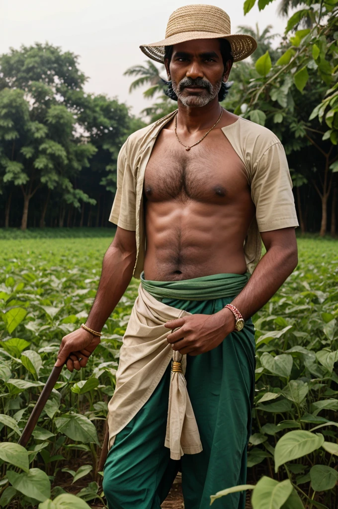 Indian beautyful farmer man
