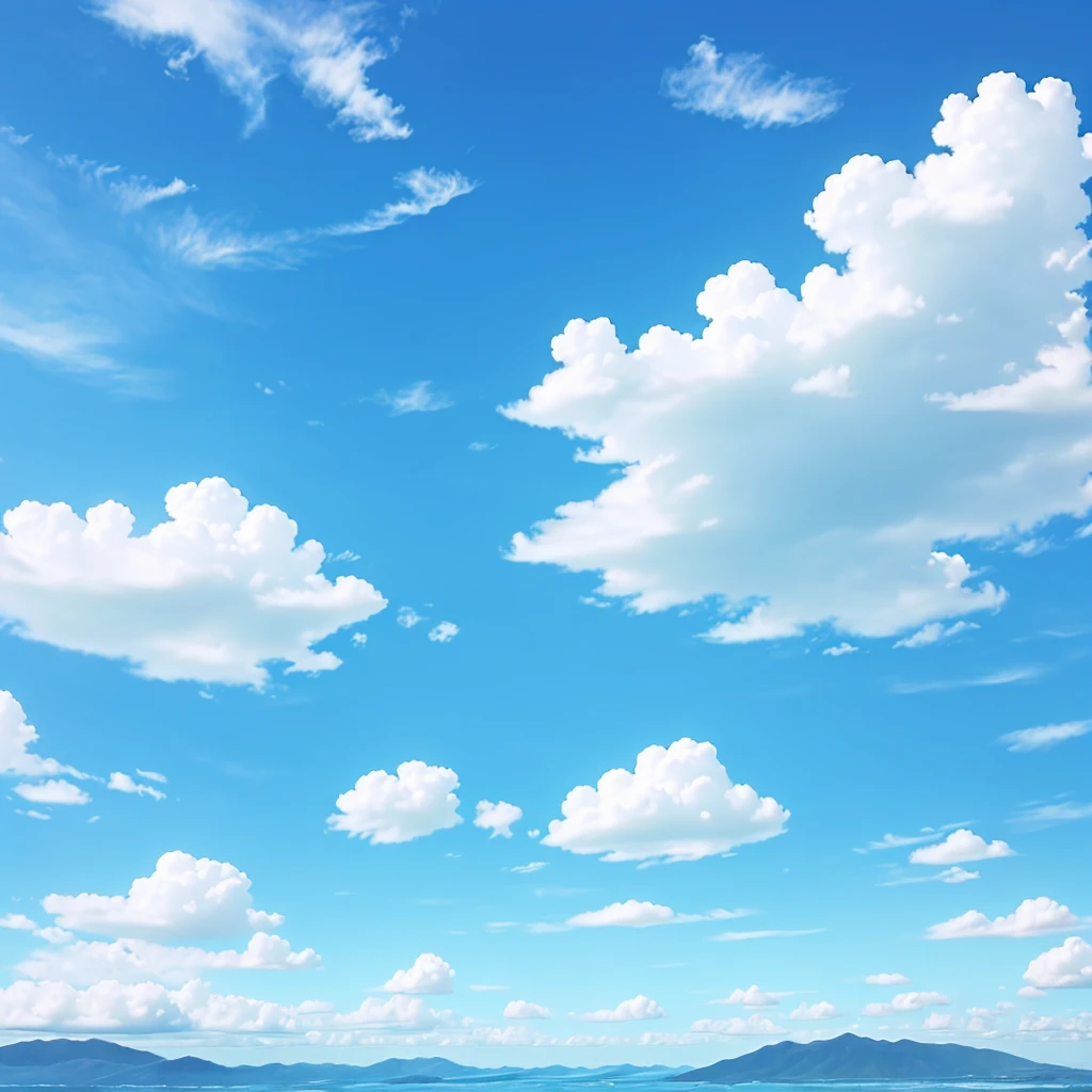 Blue cloudy sky