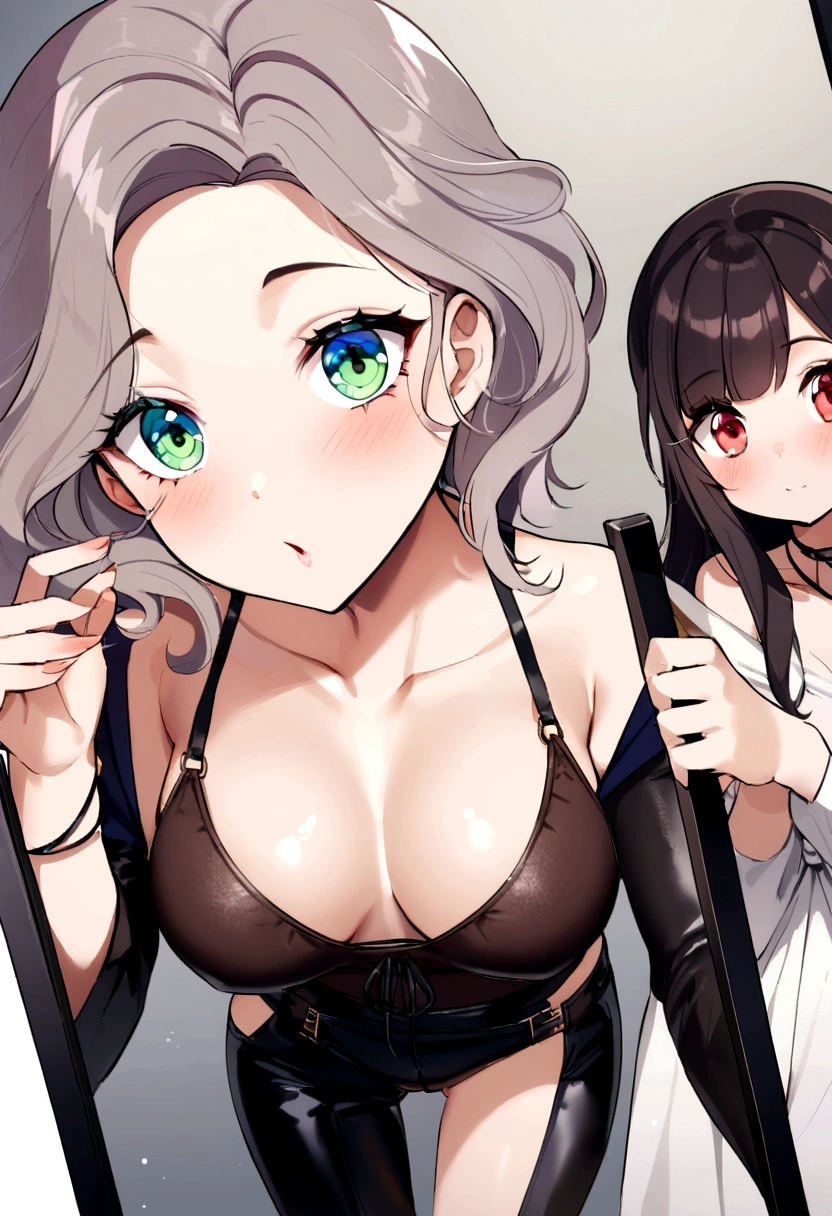 Femme latina avec un pull noir aux yeux verts, portrait sophie mudd, cheveux bruns et grands yeux, Selfie d’une jeune femme, Yeux de chambre, violette myers, sans maquillage, Maquillage naturel, Regarder directement la caméra, Visage avec Artgram, Maquillage subtil, Superbe photo du corps entier, yeux verts perçants, Bel angle, pose attrayante, fille mignonne, pose sexy, Image du corps entier, corps entier, Prise de vue du corps entier, Déesse brune, détail élevé, pose satisfaite, Pantalon en cuir
