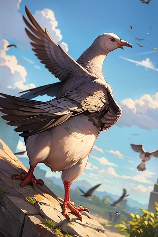 Pigeons become warriors