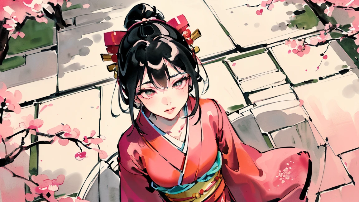 (((Oiran))),(((Oiran))),(((Oiran))),(((Oiran))),(((Prostitute))), (((Prostitute))), (((Prostitute))), (((Prostitute))), (((Prostitute))), (((Japanese painting))),(((Japanese painting))),(((Japanese painting))),(((Japanese painting))),(((Japanese painting))), (((Looking Down from Above:1.8))), ((((upturned eyes :1.5))),(((watching a Sakura))),Flashy kimono,hair ornaments, Scenery of Kyoto,(((low saturation))),(((low saturation))),(((low saturation))),(((low saturation))),(((low saturation))),(((low saturation))),(((low saturation))),(((night))),(((night))),(((night))),(((night))),(((night))),(((night))),(((night))),(((night))),(((night))),(((night))),(((night))),(((night))),(((night))),(((night))),(((night))),(((night))),(((night))),(((night))),(((night))),(((night))),(((night))),(((night))),(Lips are red:1.5)、 20-year-old, (((Ink Painting))),(((Ink Painting))),(((Ink Painting))),(((Ink Painting))),(((Ink Painting))),(((Ink Painting))),(((Ink Painting))), masterpiece, Highest quality, Very delicate and beautiful girl,Very delicate and beautiful, world masterpiece theater, Super detailed, Very detailedな, Highest quality,(((Pink kimono)))。(((Pink kimono)))。(((Pink kimono)))。(((Pink kimono)))。(((Pink kimono)))。(((Pink kimono)))。(((Pink kimono)))。(((Pink kimono)))。(((Pink kimono)))。 (((Black Hair))), (((Black Hair))), (((Black Hair))), (((Cherry tree))), (((Cherry tree))), (((Cherry tree))), (((Cherry tree))), (((Upper Body))), (((Upper Body))), (((Upper Body))), (((Upper Body))), (((Upper Body))), (((Upper Body))), High resolution, Very detailed,5 girls, Highest quality,  masterpiece, Highest quality, Accuracy, A woman in her twenties from the late Edo period.。(((赤いFlashy kimono)))。 。彩度の低い古いJapanese paintingのスタイルでは、The women look like modern anime characters..、She has a bit of Kabuki makeup on..。Strong 2D feel。。background, たくさんの花びらが散っている大きなCherry tree、