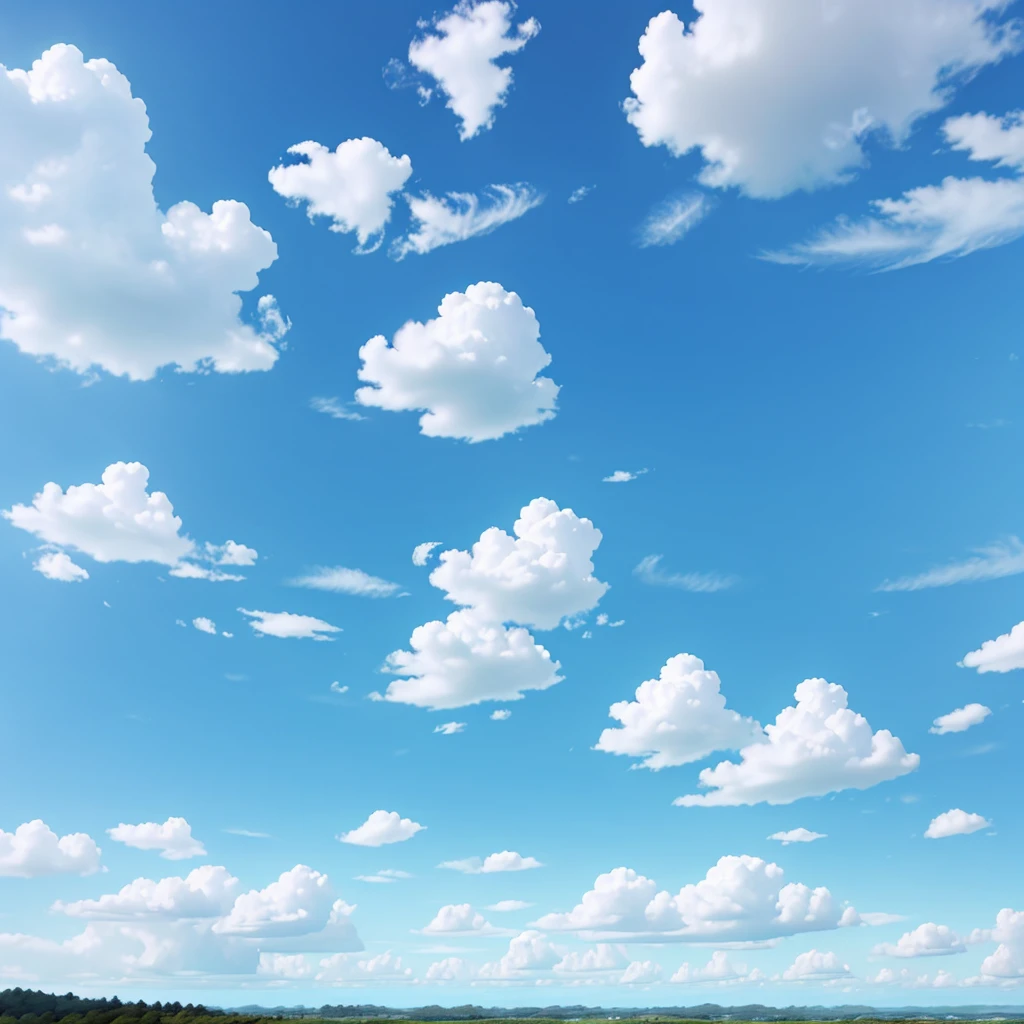 Blue cloudy sky