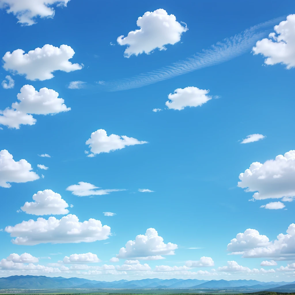 Blue cloudy sky