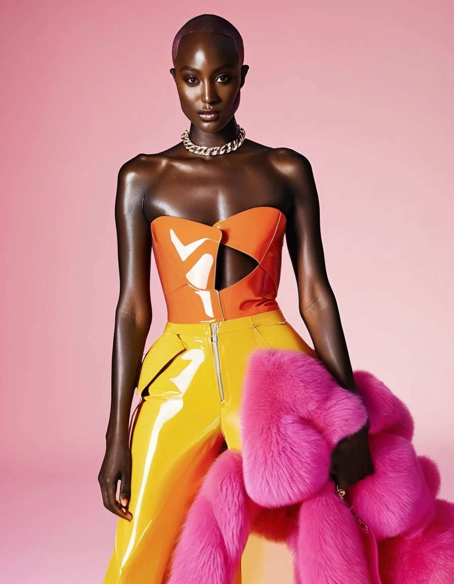 (glisser_mode), mode photography, Beauté, mannequin femme habillée par Virgil Abloh, Tom Ford, bonne chance, André Kohn,