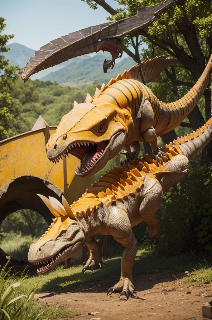 Bee killing dinosaur