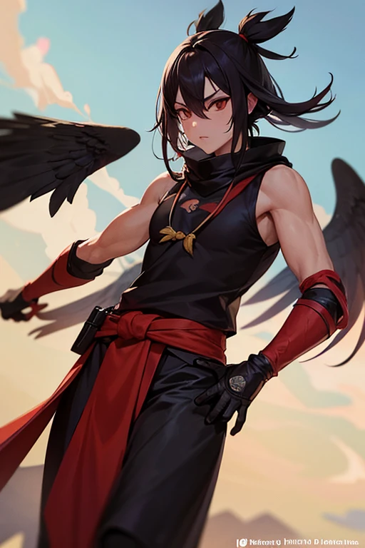 Crow Tengu,Intimidating,Monk's attire
