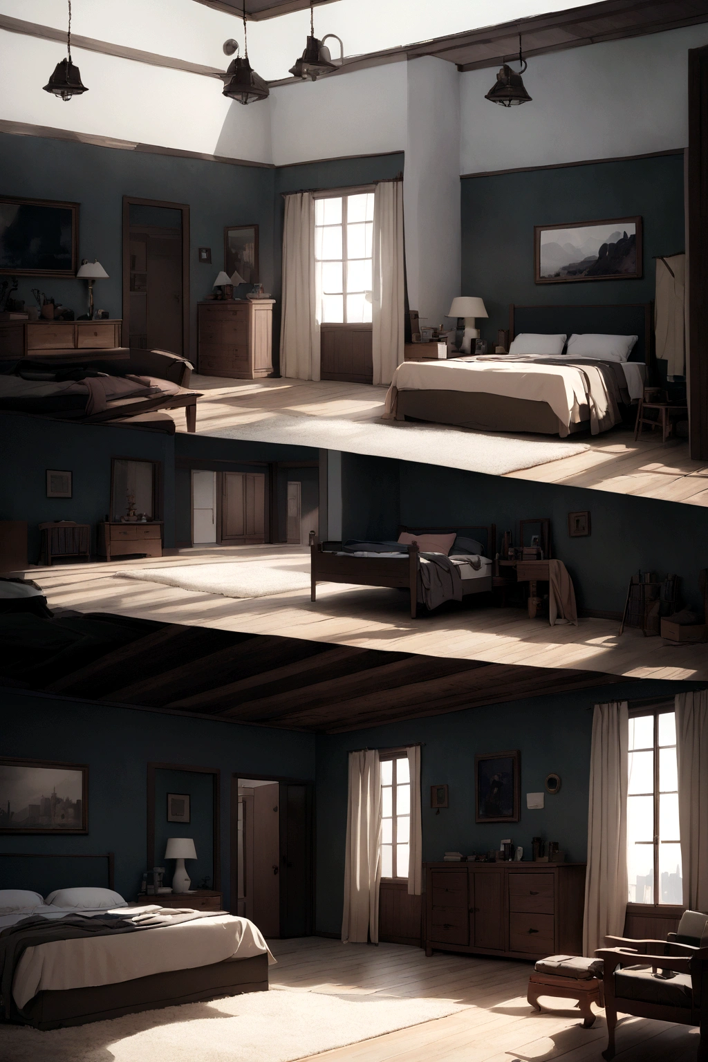 Change the background to a bedroom