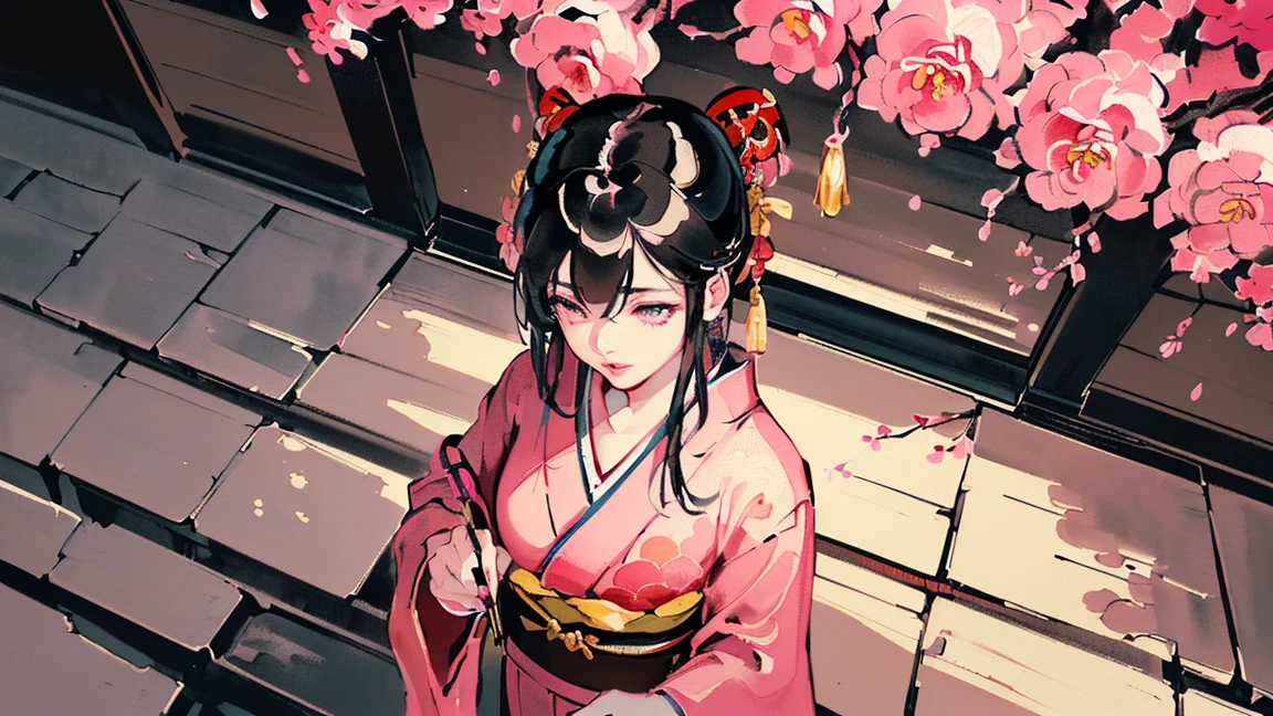 (((Oiran))),(((Oiran))),(((Oiran))),(((Oiran))),(((Prostitute))), (((Prostitute))), (((Prostitute))), (((Prostitute))), (((Prostitute))), (((Japanese painting))),(((Japanese painting))),(((Japanese painting))),(((Japanese painting))),(((Japanese painting))), (((Standing on the ground))),(((Standing on the ground))),(((Standing on the ground))),(((Standing on the ground))),(((Standing on the ground))),(((Standing on the ground))),(((Standing on the ground))),(((Standing on the ground))),(((Looking Down from Above:1.8))), ((((upturned eyes :1.5))),(((watching a Sakura))),Flashy kimono,hair ornaments, Scenery of Kyoto,(((low saturation))),(((low saturation))),(((low saturation))),(((low saturation))),(((low saturation))),(((low saturation))),(((low saturation))),(((night))),(((night))),(((night))),(((night))),(((night))),(((night))),(((night))),(((night))),(((night))),(((night))),(((night))),(((night))),(((night))),(((night))),(((night))),(((night))),(((night))),(((night))),(((night))),(((night))),(((night))),(((night))),(Lips are red:1.5)、 20-year-old, (((Ink Painting))),(((Ink Painting))),(((Ink Painting))),(((Ink Painting))),(((Ink Painting))),(((Ink Painting))),(((Ink Painting))), masterpiece, Highest quality, Very delicate and beautiful girl,Very delicate and beautiful, world masterpiece theater, Super detailed, Very detailedな, Highest quality,(((Pink kimono)))。(((Pink kimono)))。(((Pink kimono)))。(((Pink kimono)))。(((Pink kimono)))。(((Pink kimono)))。(((Pink kimono)))。(((Pink kimono)))。(((Pink kimono)))。 (((Black Hair))), (((Black Hair))), (((Black Hair))), (((Cherry tree))), (((Cherry tree))), (((Cherry tree))), (((Cherry tree))), (((Upper Body))), (((Upper Body))), (((Upper Body))), (((Upper Body))), (((Upper Body))), (((Upper Body))), High resolution, Very detailed,5 girls, Highest quality, masterpiece, Highest quality, Accuracy, A woman in her twenties from the late Edo period.。(((赤いFlashy kimono)))。 。彩度の低い古いJapanese paintingのスタイルでは、The women look like modern anime characters..、She has a bit of Kabuki makeup on..。Strong 2D feel。。background, たくさんの花びらが散っている大きなCherry tree、