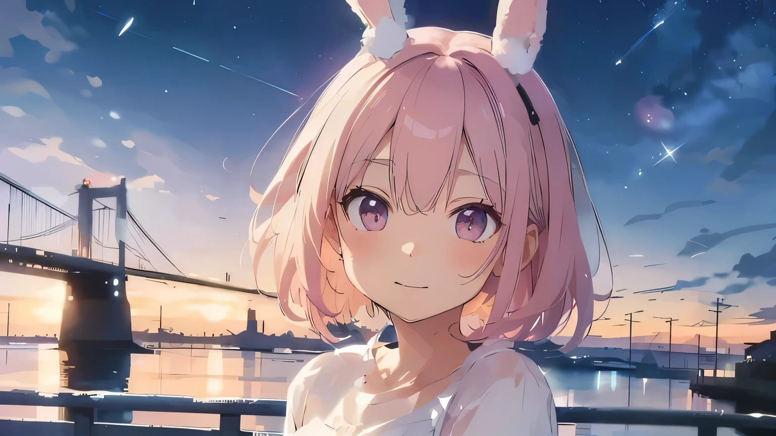 White fluffy ears
