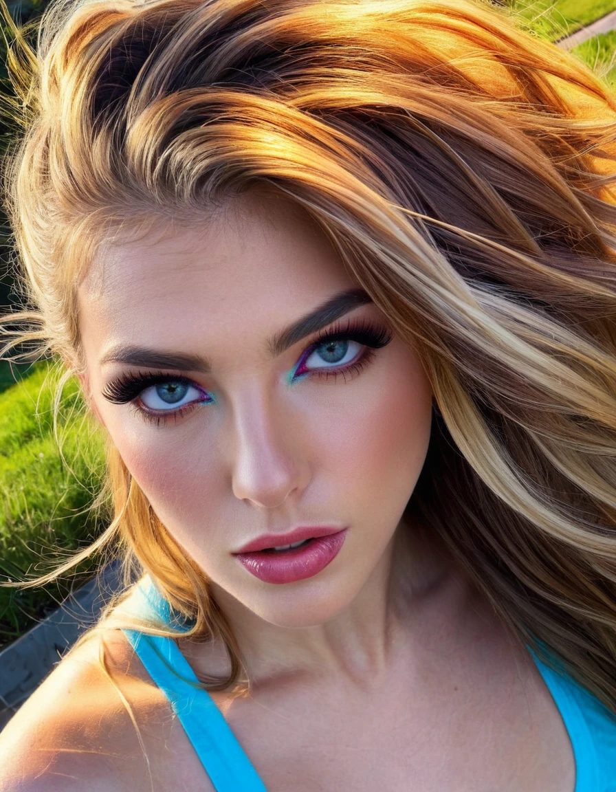 (best quality,8k,hyperrealism:1.2),vibrant colors, sharp focus, insanely detailed, studio lighting, ultra-fine painting, hair blowing in the wind, stunningly realistic eyes and lips, perfect facial proportions, meticulous skin texture, long eyelashes, expressive emotions, elaborate background, impeccable clothing and accessories, accurate shadows and highlights, highly realistic lighting and reflections, immaculate attention to detail,2 girls,((2k5)) style, hyper realistic photo, vibrant colors, 16k