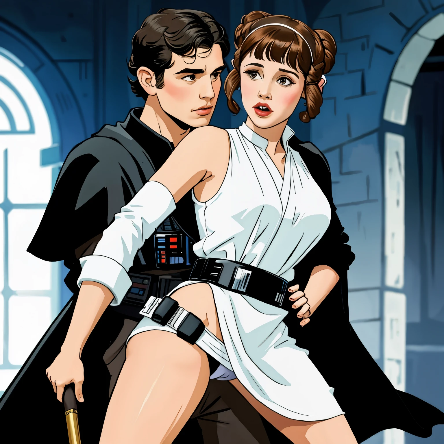 princess leia, anal rape, Dart Vader